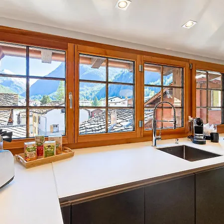 Lägenhet Ruhiges Alpen-chalet Mit Badewanne Und Bergblick Saas-Grund
